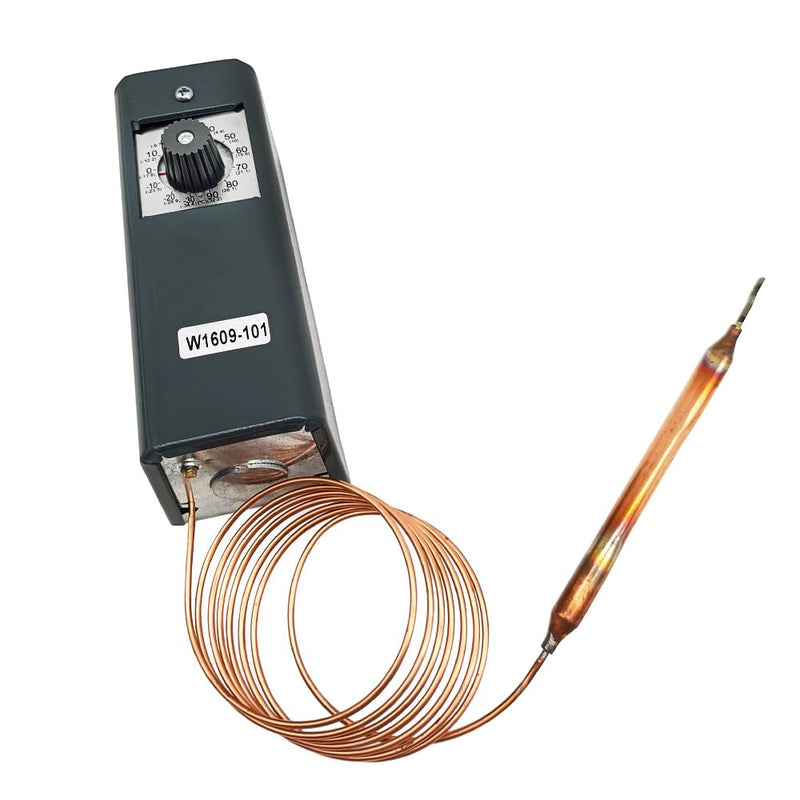 [Australia - AusPower] - W1609-101 Refrigeration Thermostat Temperature Controller TH-1609 from -30 Degrees F to 90 Degrees F (-34 Degrees C to 32 Degrees C) Capillary Length 5 Ft 