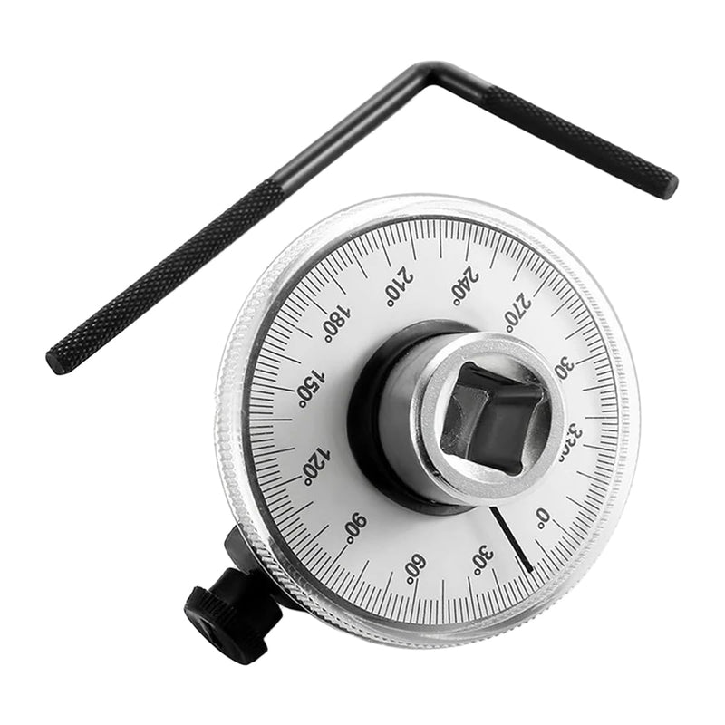 [Australia - AusPower] - 1/2 Inch Torque Wrench Angle Gauge Tool, 360° Adjustable Drive Torque Meter Wrench Set, Professional 1/2" Drive Torque Measuring Tool 