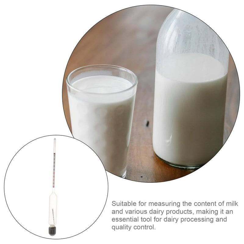 [Australia - AusPower] - POPETPOP 2 Pcs Milk Density Hydrometer for Cow Goat Milk, Glass Lactometer Hydrometer for Lab Dairy Products Content Analysis Measurement 