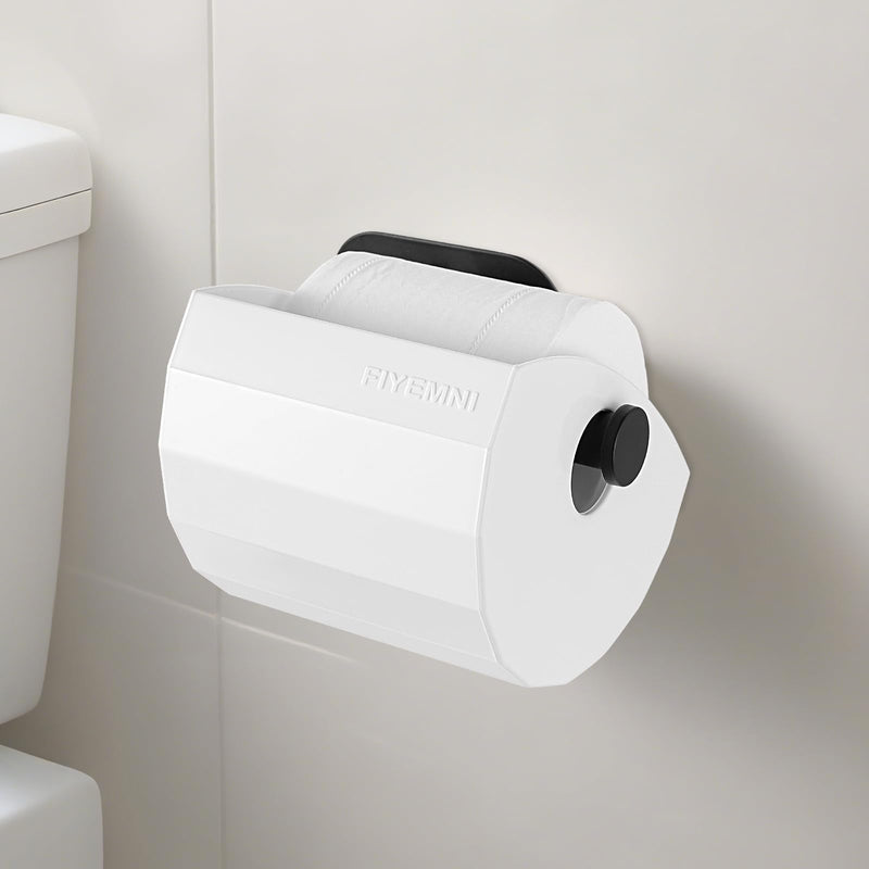 Toilet Paper Protector Cover, Cat & Dog Proof, Pet-Proof TP Guard Armor, Prevents Pulling & Chewing, Fits Most TP Roll Holders, Bathroom Accessory White