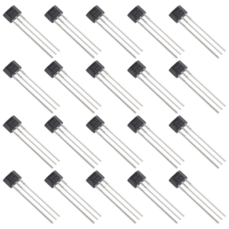 [Australia - AusPower] - 20 Pack A3144 Hall Effect Sensor 3Pins Magnetic Detector for Arduino DC 4V-24V Hall Effect 