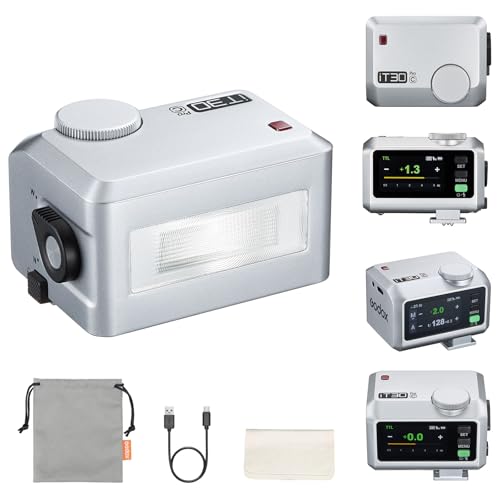 Godox iT30Pro-C iT30 Pro Flash for Canon, iT30Pro C Touchscreen Speedlite iT30Pro C (Silver)