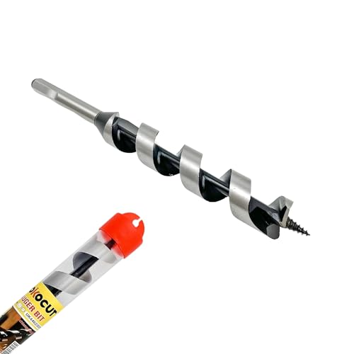 Auger Drill Bit 20 mm x 235 mm Wood Snake Drill Bit Long Wood Drill Bit Shape Lewis Wood Spiral Drill Bit with Hex Shank ∅ 20 mm