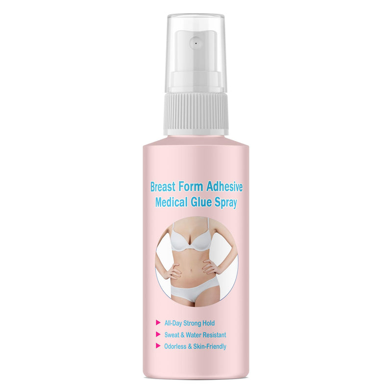 [Australia - AusPower] - Breast Form Adhesive Medical Glue Spray – Strong Hold for Fake Boobs, False Breasts, and Silicone Breastplate | Ideal for Crossdressers or Mastectomy Use 