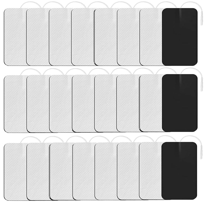 [Australia - AusPower] - 24 Pieces LOVMAYZ DL Self-Adhesive Electrode TENS Unit Replacement Cutaneous Electrode Pads,Reusable Electrodes,Very Sticky,Compatible with AUVON, TENS 7000 and Other TENS/EMS Devices 