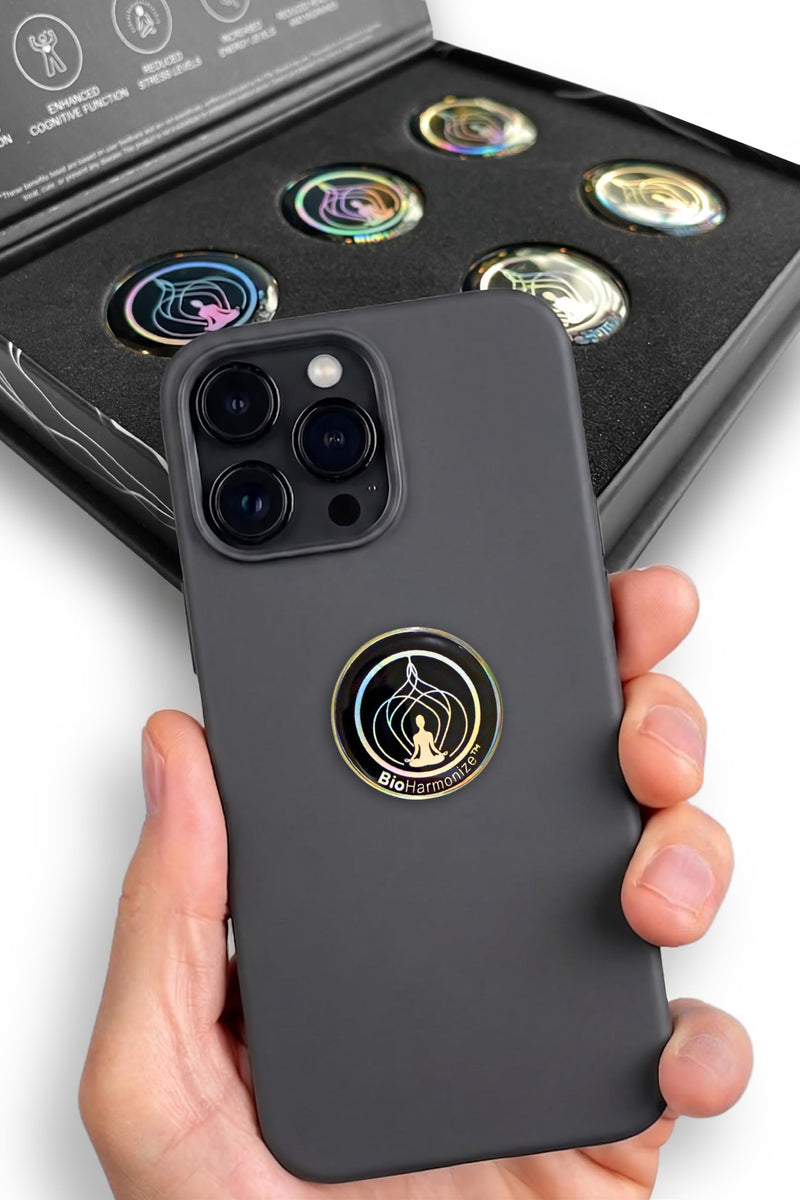 [Australia - AusPower] - Phone EMF Harmonizing Stickers — Multifaceted Neutralizer with Patented Quantum Technology & Natural Minerals | Pack of 6 
