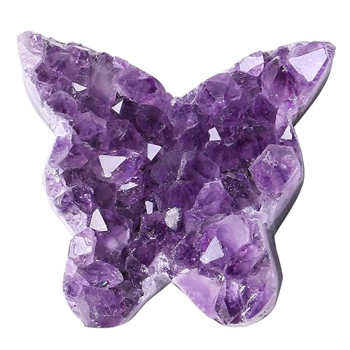 ZHIYUXI Butterfly Gifts Crystal Butterfly Cluster Amethyst Healing Crystals U# Butterfly