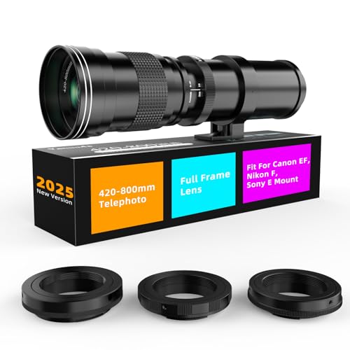 420-800mm f/8.3 Manual Zoom Lens, Moon/Wildlife Dark