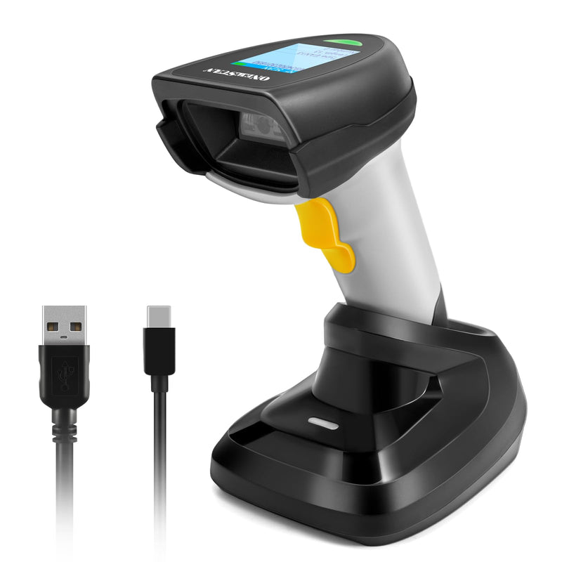 [Australia - AusPower] - Barcode Scanner Wireless, QR Code Scanner Handheld Bar Code Scanners with Base 2 in 1 USB Wired Connection & 2.4G Wireless 1D&2D&PDF417 Data Matrix Automatic Barcode Reader NS-2206PT 