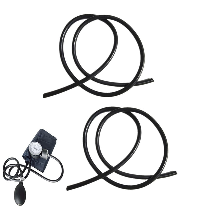 [Australia - AusPower] - 2 Pack Manual Blood Pressure Air Hose Replacement 3FT Rubber Tube Air Tubing for Aneroid Sphygmomanometer Professional Blood Pressure Monitor Cuff Set Adult Arm 