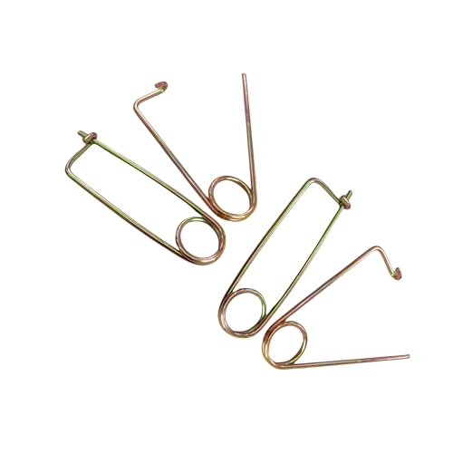 ZRuiYFFS steel gold brooch-shaped open safety pins, 4.8 x 76 mm, four-piece set for garden and farm use