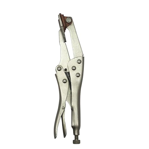 MacWork Plugweld locking plier, vise grip tool with adjustable jaws and locking mechanism