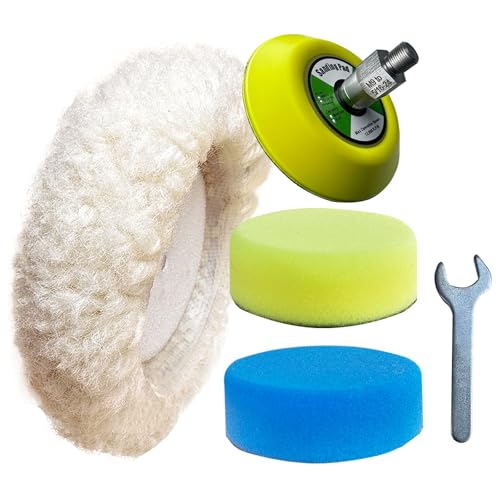 Noyfemr 6-piece buffing polishing kit for Milwaukee M12 polisher and sander