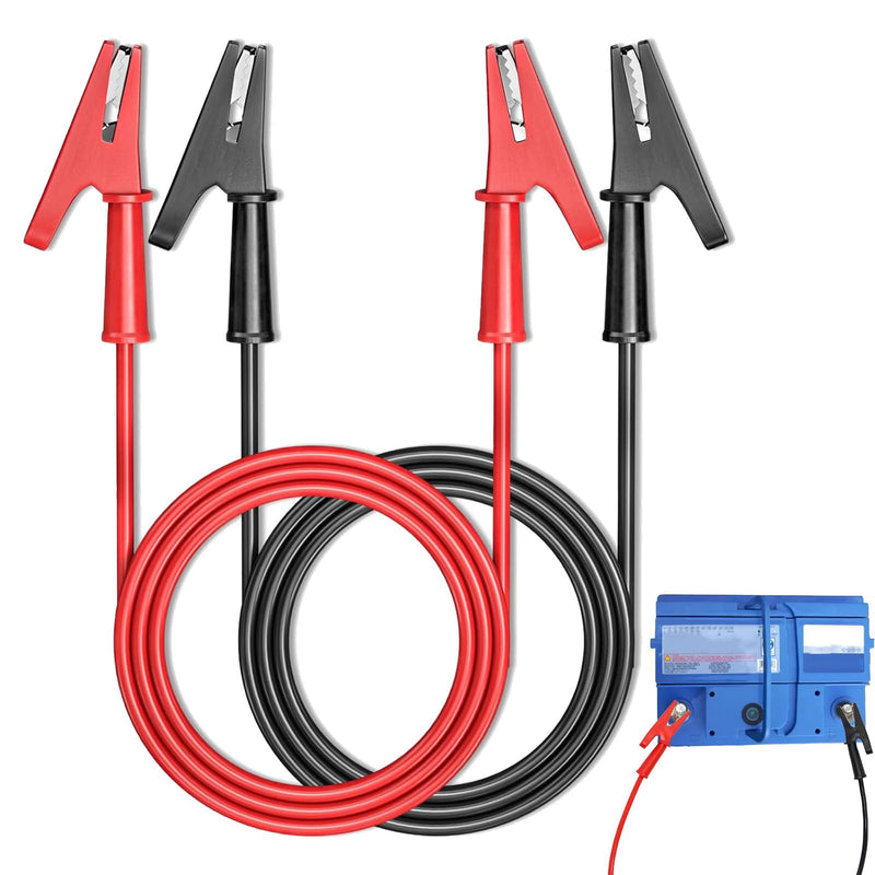 [Australia - AusPower] - 2pcs 14 Gauge Test Leads with Alligator Clips,Multimeter Alligator Clips,Alligator Clips Electrical,Test Flexible Cable with Meter Leads Protective Jack Copper Clamps for Electrical Testing 