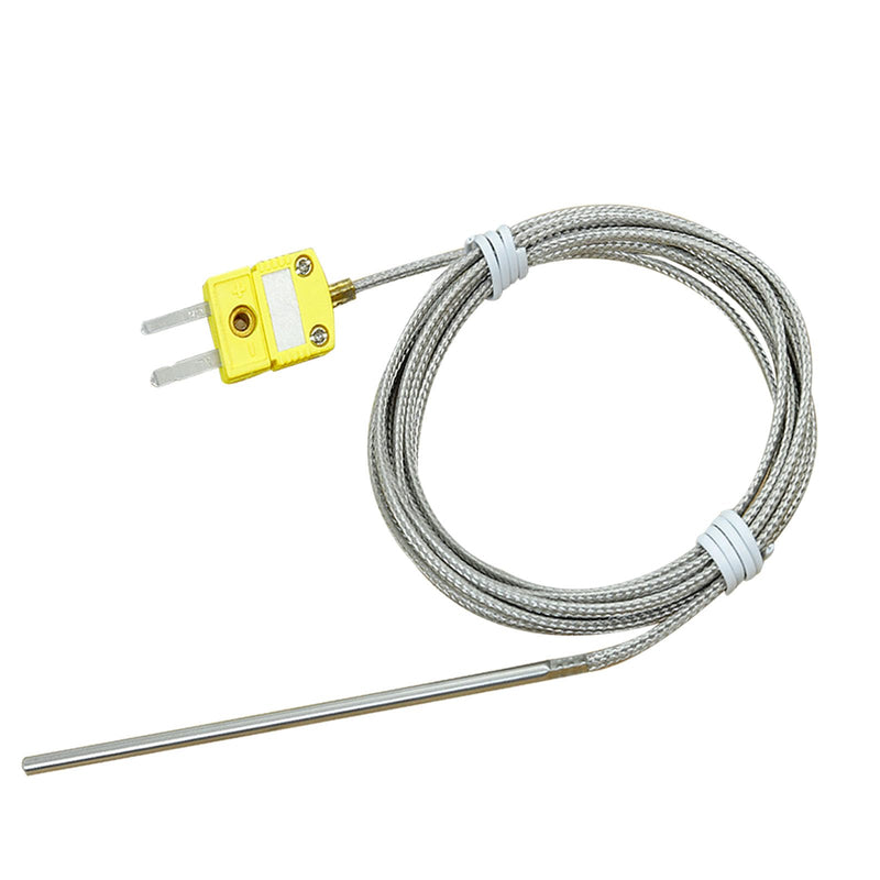 [Australia - AusPower] - TCE-K02H3-100 K Type Thermocouple Probe for Furnace K Type Thermocouple High Temp Sensor Temperature Range - 77°F to 1112°F 