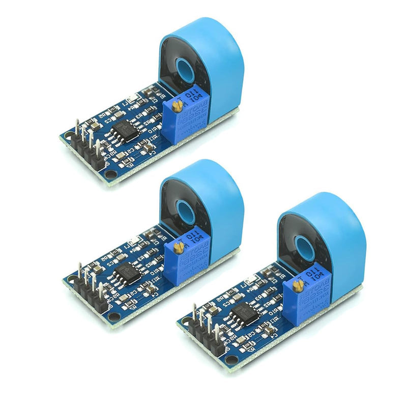 [Australia - AusPower] - 3pcs zmct103c 5a ac Current Sensor Module with op amp - Single Phase Active Analog Signal Output for Outlet Current Transformer and Flow Monitoring 