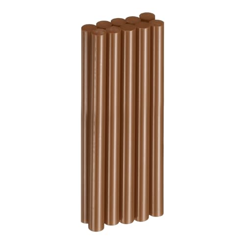 HARFINGTON 10-piece brown EVA mini hot glue sticks, 5.91-inch long and 0.43-inch diameter