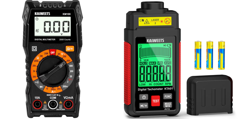 [Australia - AusPower] - KAIWEETS Digital Multimeter and KAIWEETS Non Contact RPM Tachometer 
