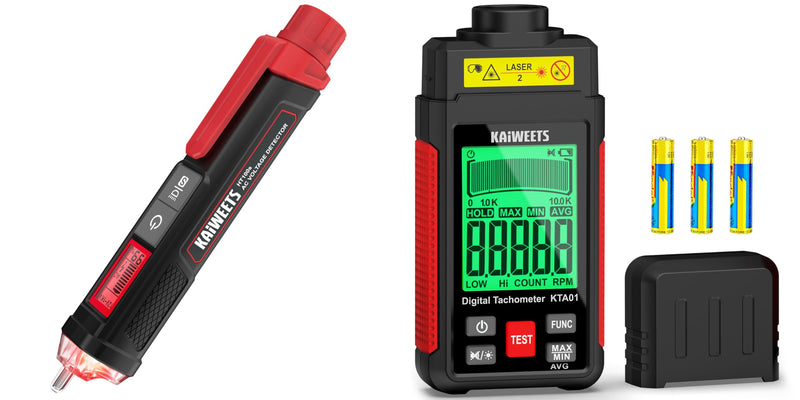 [Australia - AusPower] - KAIWEETS Voltage Tester and KAIWEETS Non Contact RPM Tachometer 