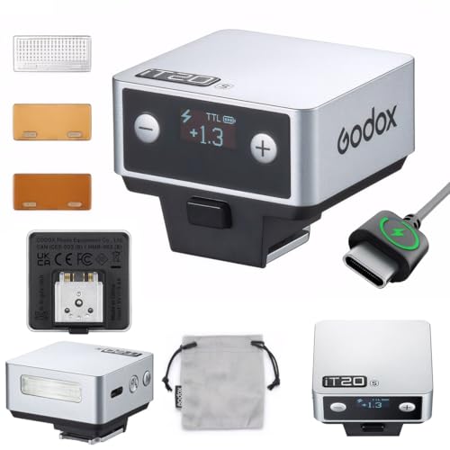 Godox iT20S Mini TTL Flash for Sony Cameras, Compact On-Camera Flash iT20 S