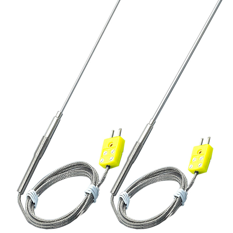 [Australia - AusPower] - TL1917SL TL1915SL K-Type Thermocouple Probe Large Probe 6“-0.13” Small Probe 6“-0.06” Measuring Range 40°F-1100°F 