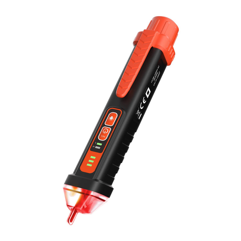 [Australia - AusPower] - Non Contact Voltage Tester Pen, Electrical Tester Pen, AC 12/48-1000V Dual Sensitivity, Live/Neutral Wire Detector with LED Flashlight & Audible Alarm, Safety Certified, Breakpoint Finder 