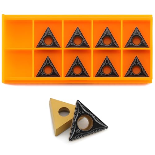 Tanomate TCMT32.51 TCMT16T304 turning inserts for steel semi-finish, 10-piece set