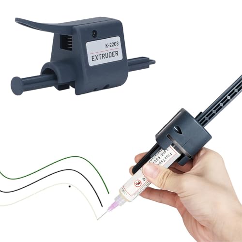 Solder Paste Extruder, Flux Soldering Extruder Soldering Flux Dispenser with 1.3 mm Nozzles, Uniform Output Soldering Flux Paste Glue Dispenser Solder Paste Extruder for DIY Solder Electronics