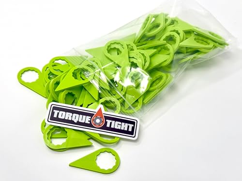 22mm (7/8") Lug Nut Indicators, Green, 100-Pack, Made in USA 100 Pack