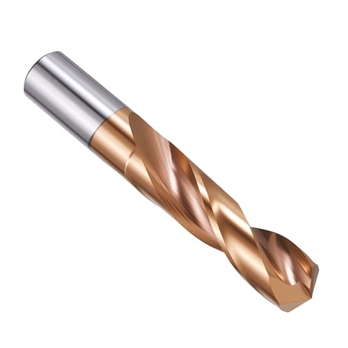 PATIKIL 12.4mm carbide jobber drill bit for stainless steel and hard metal, 130-degree tip