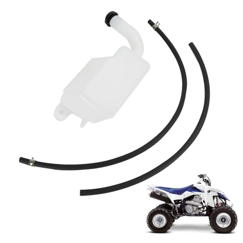 ATV Coolant Tank Bottle with Oil Hoses Water Coolant Tank 17910-07G00 for LTZ 400 LTZ400 2003-2008 ATVs Quad | Behälter- und Schlauchset,für Wartung des Kühlsystems,Flüssigkeitsführung und Reparaturarbeiten,Kühlwasser Tank für Quad