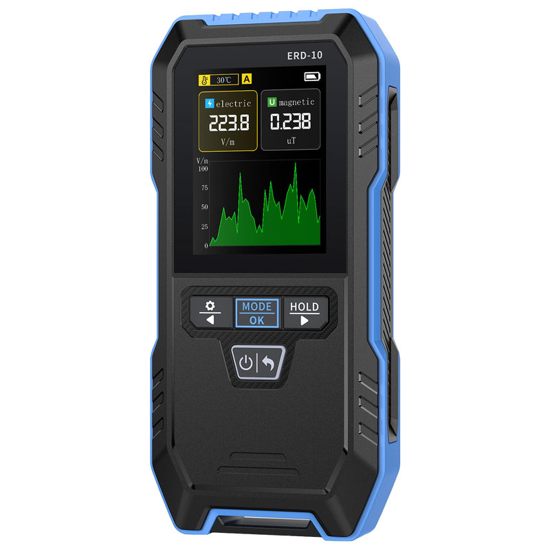EMF Meter Radiation Detector 3-in-1 EF/MF/RF | Digital Electromagnetic Fields Handheld EMF Meter with LCD EMF Inspections and Ghost Hunting at Home and Office