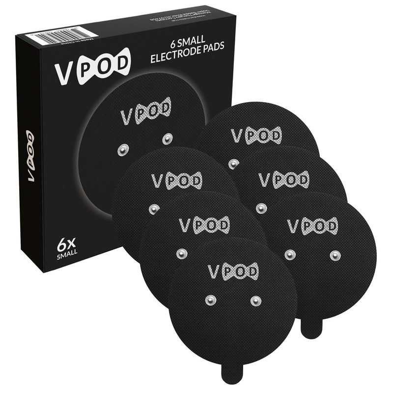[Australia - AusPower] - VPOD TENS Unit Electrode Pads, Adhesive Electrodes, Replacement Pads for Muscle Strength, 6 Pack 