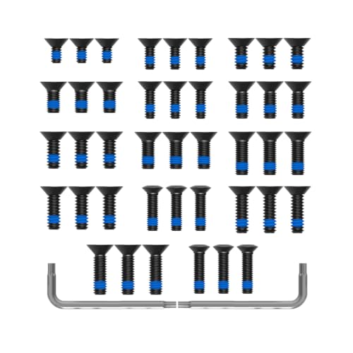 Wokonl Red Dot Screw Kit 42-piece assortment with M3, #4-40, #6-32, #6-40, and #6-48 screws