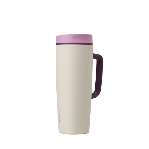Owala SmoothSip Slider Stainless Steel Insulated Travel Mug with Handle, 100% Leak Proof, For Hot and Cold Drinks, Travel Friendly with Sliding Lock Lid, BPA Free, 24 oz, Daybreak 24 Ounces