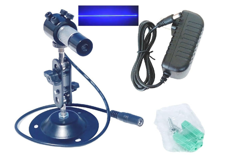 [Australia - AusPower] - 450nm Blue Line Module Blue Linear Locator for Halloween Cutting and Engraving Positioning DC8-24V 