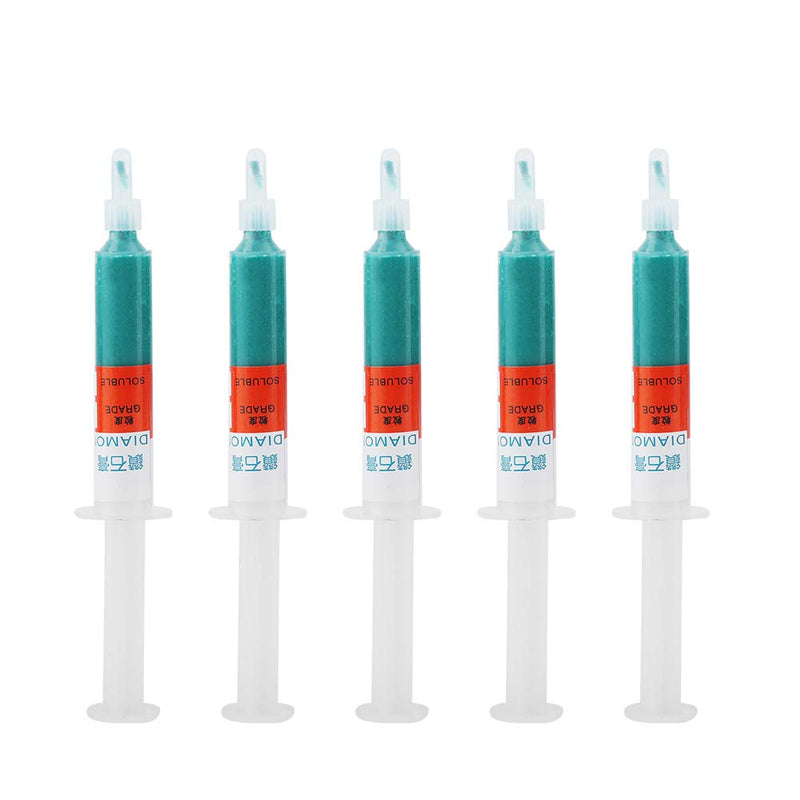 Diamond polishing paste set, 5 pieces, W20#600 | Oil soluble abrasive paste for jewelry and metal, various grits, efficient application, no corrosion