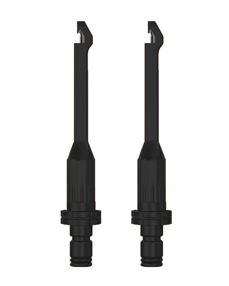 [Australia - AusPower] - 2PCS Small Pointed Piercing Replacement Probes Tips Compatible with KZYEE KM50/KM601 Power Circuit Current Probe Tester, Black 