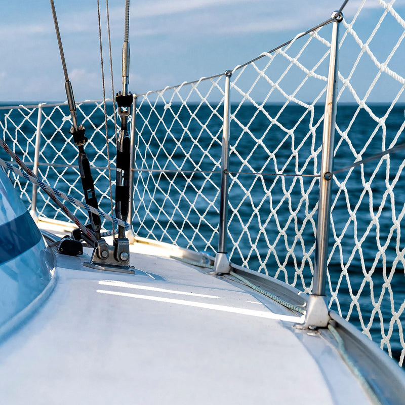 Windyun Boat Safety Lifeline Netting Marine Sailboat Guardrail Nylon Net Deck Netting for Pets Crews and Equipment Safely on Deck Marine Hardware 10 x 2 ft 1