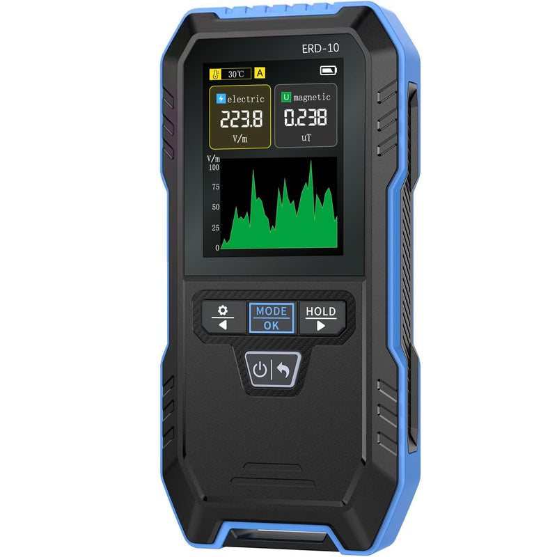 EMF Meter, Electromagnetic Radiation Tester with Curve Mode,Hand-held Digital 4 in 1 Rechargeable EMF Detector, Great Tester for Home EMF Inspections, Office, Outdoor and Ghost Hunting second