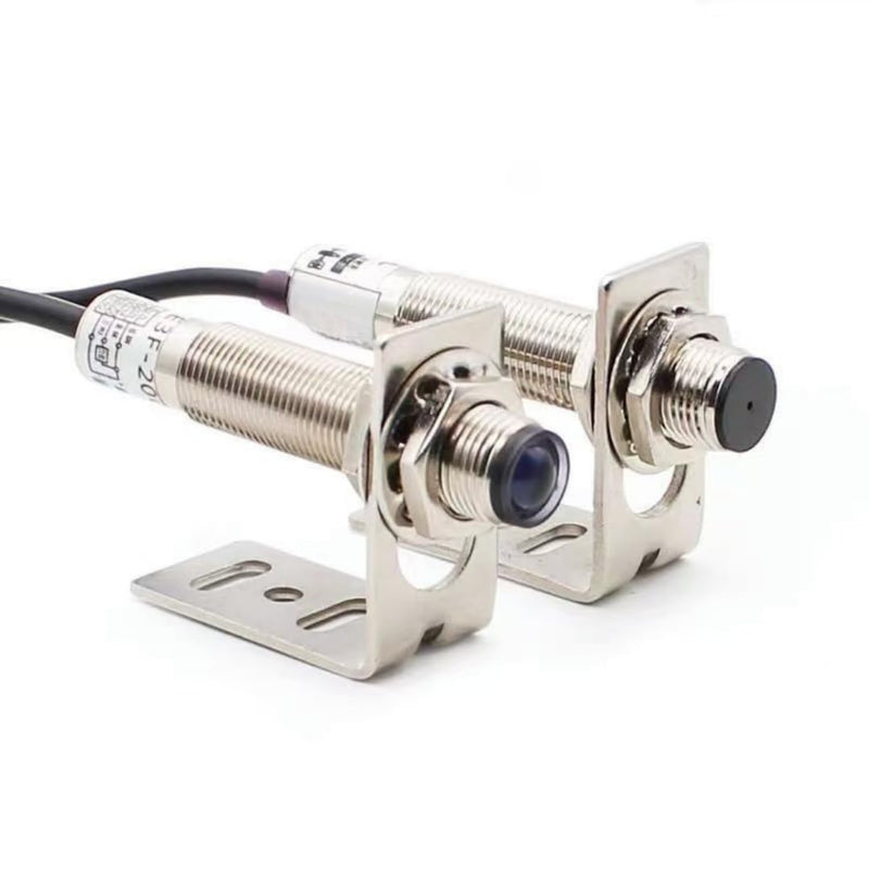 [Australia - AusPower] - 1 Pair photoelectric Switch 0-20M Laser Sensor Switch Through-Beam Reflection Optical Photoelectric Sensors 6-36V Proximity Switch E3F-20M-NO-12MM Regular Industry 