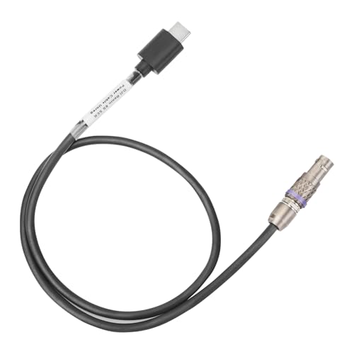 USB-C Power Cable for DJI RS4 RS3 Pro RS2 to 2 Pin Straight Angle Power Cable (Unreg.) 50cm|20inches Type C Ronin Series to Straight angle