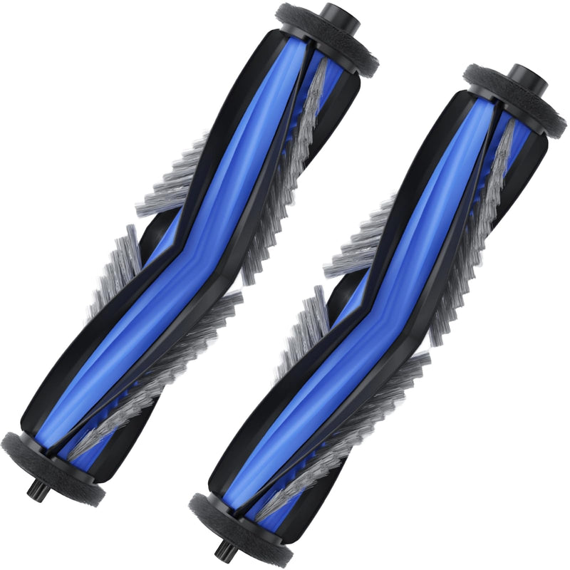 2 Pack Main Brush Replacement Parts Compatible with Ecovacs Deebot X11 Omni-Cyclone, X9, X9 Pro Omni, T50 Max Robot Vacuum Cleaner, Anti-Tangle Roller Brush, Multi-Surface Rubber Brush Accessories