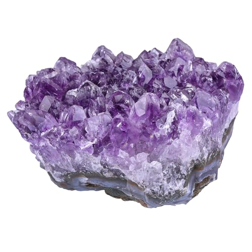Natural Amethyst Crystal Geode Raw Amethyst Crystal Cluster 0.88-1.1 lb(400-500g)