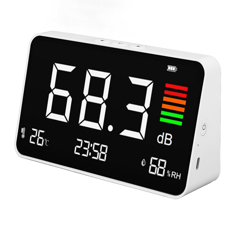 [Australia - AusPower] - Decibel Meter, Portable SPL Tester with A Weighted Backlight LCD, 30-130dBA Range for Noisy Neighbor Workshop Monitoring 