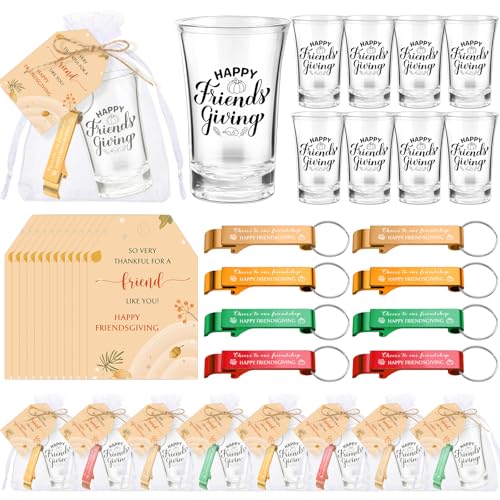 Roshtia Glass Bottle Opener with Card 30 Thanksgiving Acrylic