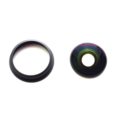 [1 Pcs] Camera Lens Glass Replacement for Insta360 X4, 360° Lens Repair Part with Mounting Ring, Compatible with Insta 360 X4 Action Camera Accessories (Version 2) For X4 (Version 2)