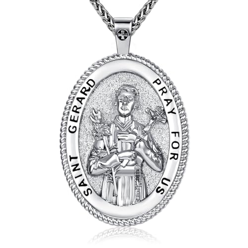 Symbolic Medallion Necklace Collection for Women Men Silver-Gerard