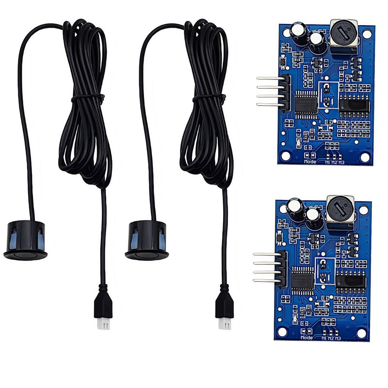 [Australia - AusPower] - 2PCS JSN-SR04T 23-500cm Integrated Ultrasonic Distance Measuring Sensor Transducer Module High Precision Waterproof Compatible with Arduino, MCU 