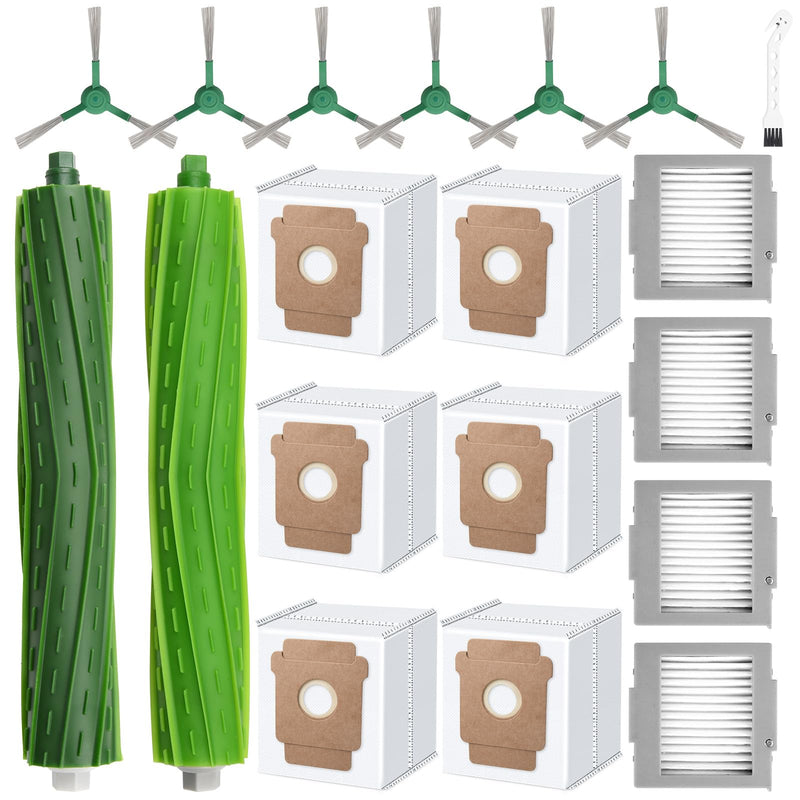 [Australia - AusPower] - 19 Pcs Accessories Kit Compatible with iRobot Roomba Max 705 Vac/Plus 504 Vac Robot Vacuum, Replacement Parts Include 2 Main Brushes, 6 Dust Bags, 4 Filters, 6 Side Brushes, 1 Cleaning Tool Max 705 kit 